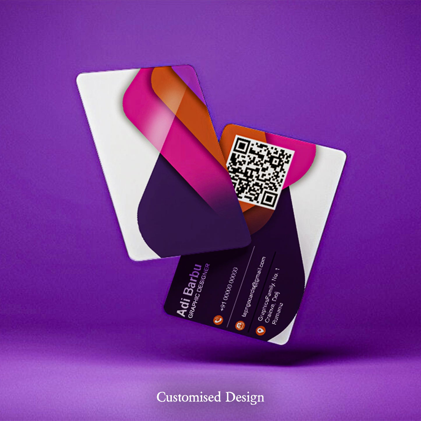 Tap N Go Customised NFC Card – Vibrant Abstract Designer Edition