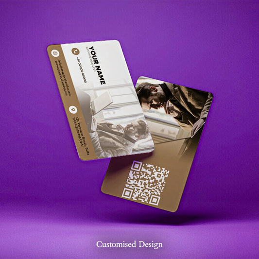 Tap N Go Customised NFC Card – Classic White & Beige Professional Edition